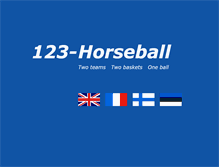 Tablet Screenshot of 123-horseball.org